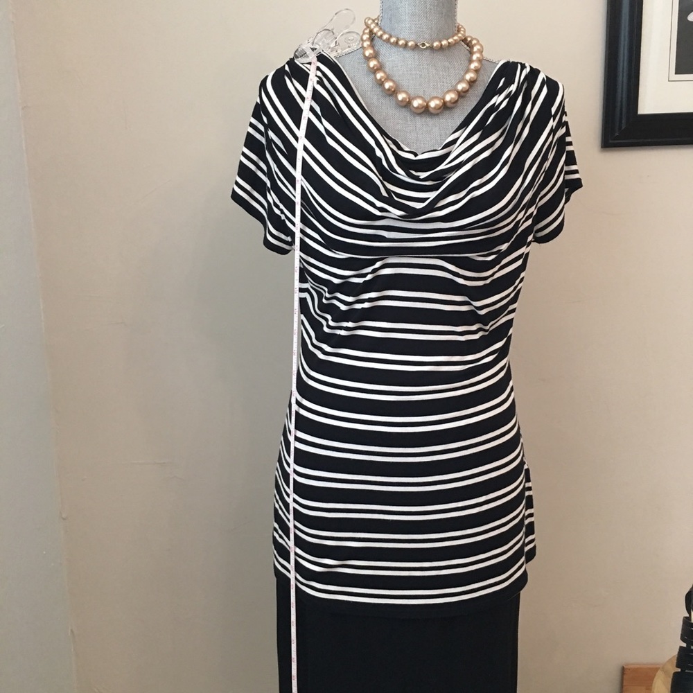 MAX STUDIO ❤️ Stretch Striped Top